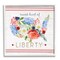Stupell Industries Sweet Land Of Liberty Floral USA Black Framed Giclee Art